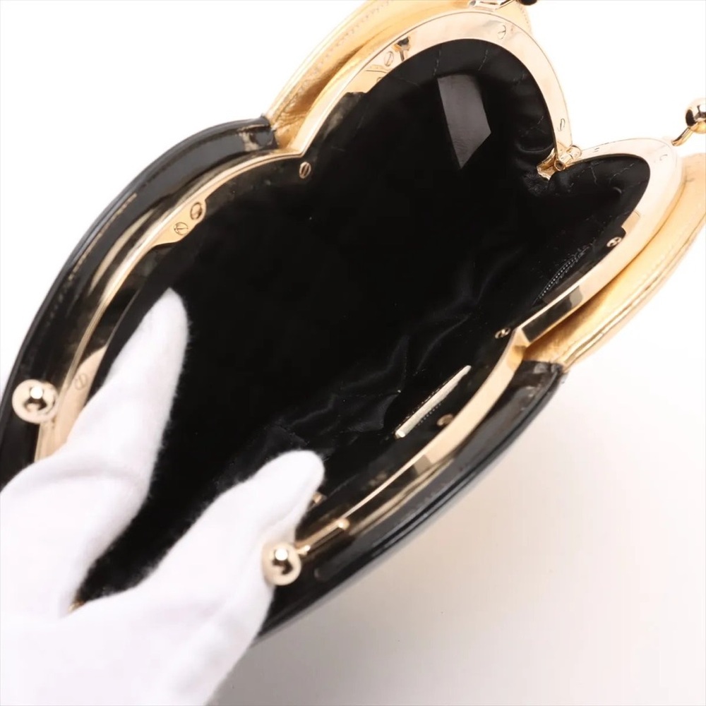 Chanel gold and black circle clutch - Picture 8 of 9